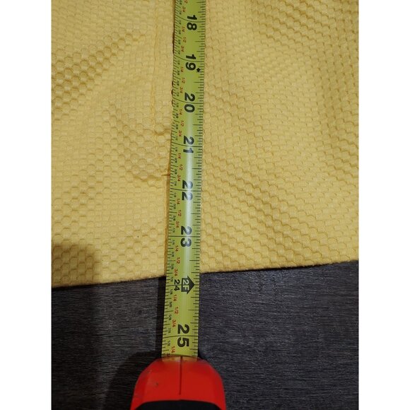 Jacket East 5th Women Yellow Cotton Blazer 18W Summertime 3/4 Sleeves - Picture 10 of 14